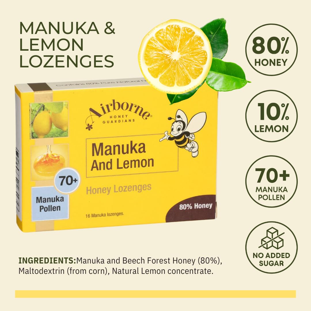 Amazon.com : Airborne (New Zealand) Manuka Honey and Lemon